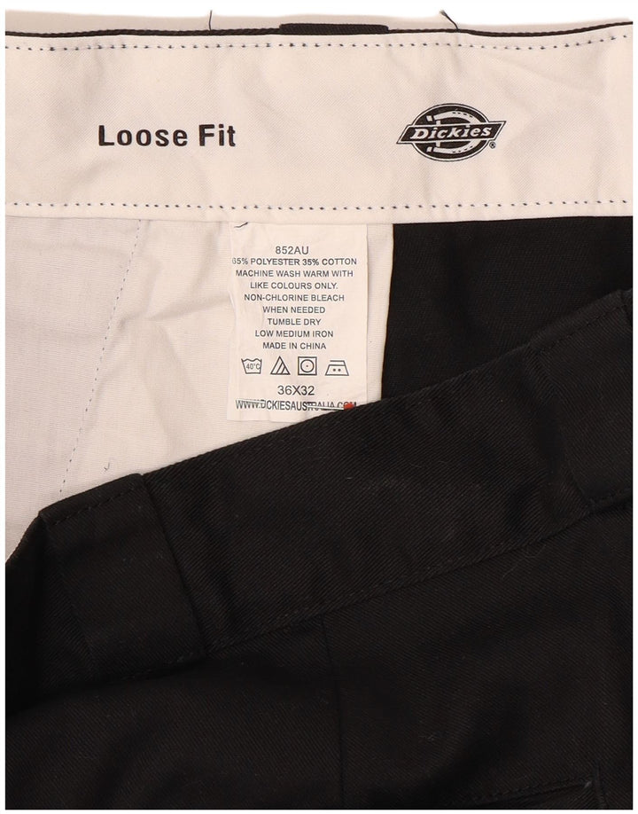 Pantaloni cargo da uomo larghi Dickies W36 L32 poliestere nero