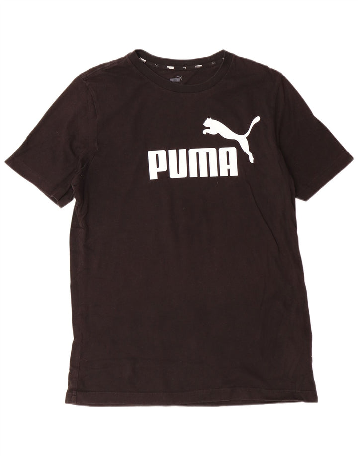 T-shirt grafica da uomo PUMA Top in cotone nero medio