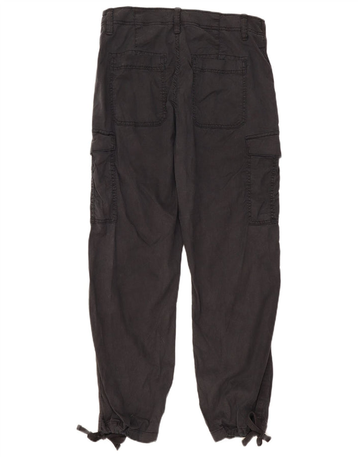 Pantaloni cargo da jogging da donna Marks & Spencer UK 12 Medium W30 L29 Grigio