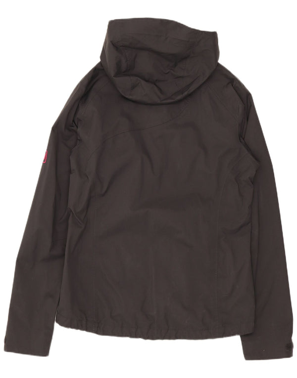 Giacca antipioggia con cappuccio da donna Jack Wolfskin UK 8/10 Small Grigio Poliammide