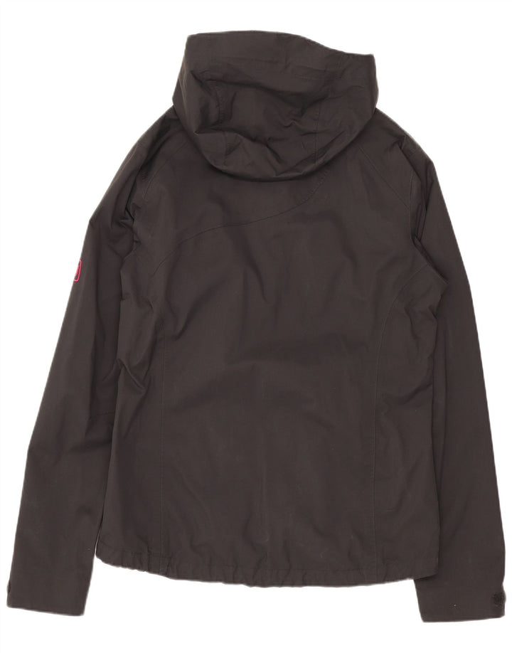 Giacca antipioggia con cappuccio da donna Jack Wolfskin UK 8/10 Small Grigio Poliammide