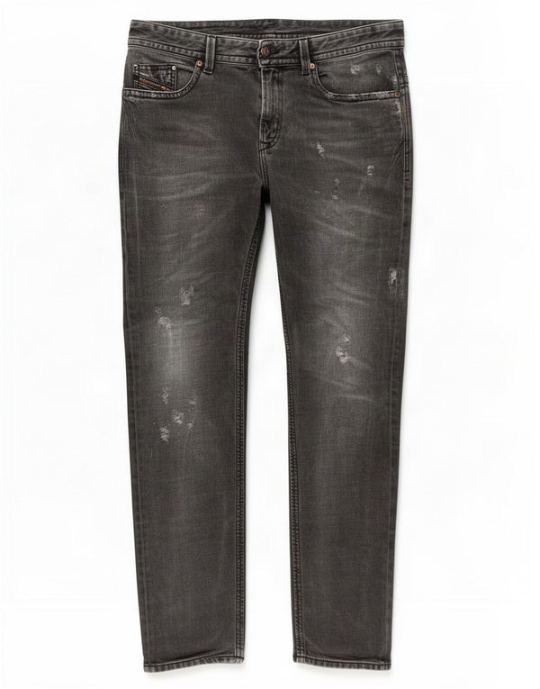 Jeans skinny slim da uomo Diesel Thavar effetto consumato W31 L32 in cotone grigio