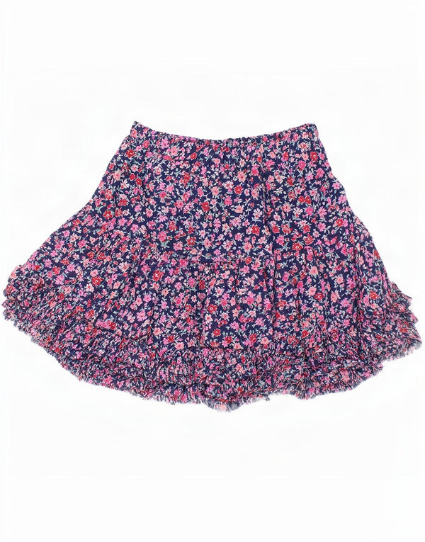 Gonna a strati per ragazze Joules 9-10 anni W23 Poliestere floreale blu