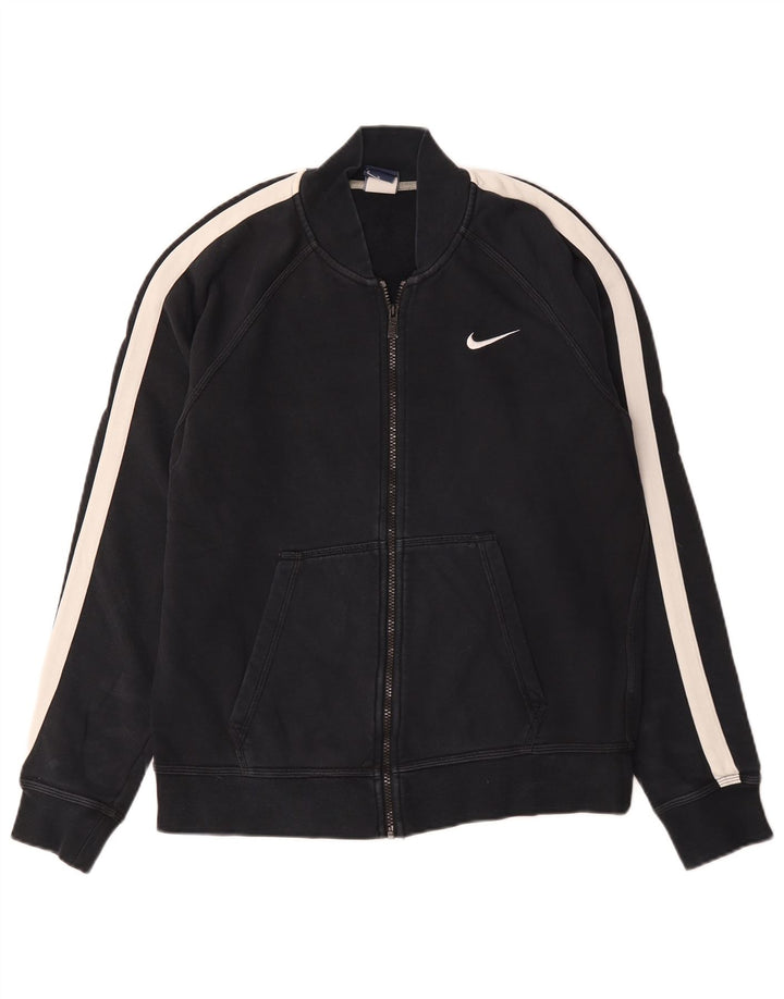 Giacca da ginnastica da uomo Nike, giacca in cotone color block medio nero