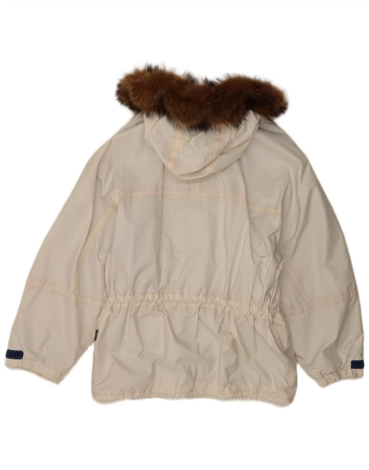 Giacca a vento oversize con cappuccio da donna Ladakh EU 46 XL Poliestere bianco