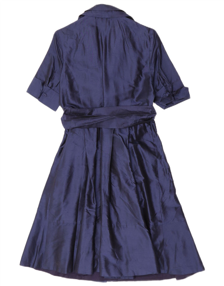 Abito avvolgente da donna Coast UK 12 medio in seta blu navy