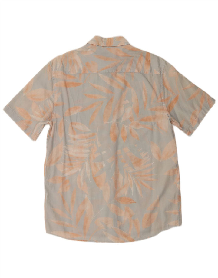 Camicia Zara da uomo a maniche corte, vestibilità regolare, blu medio floreale