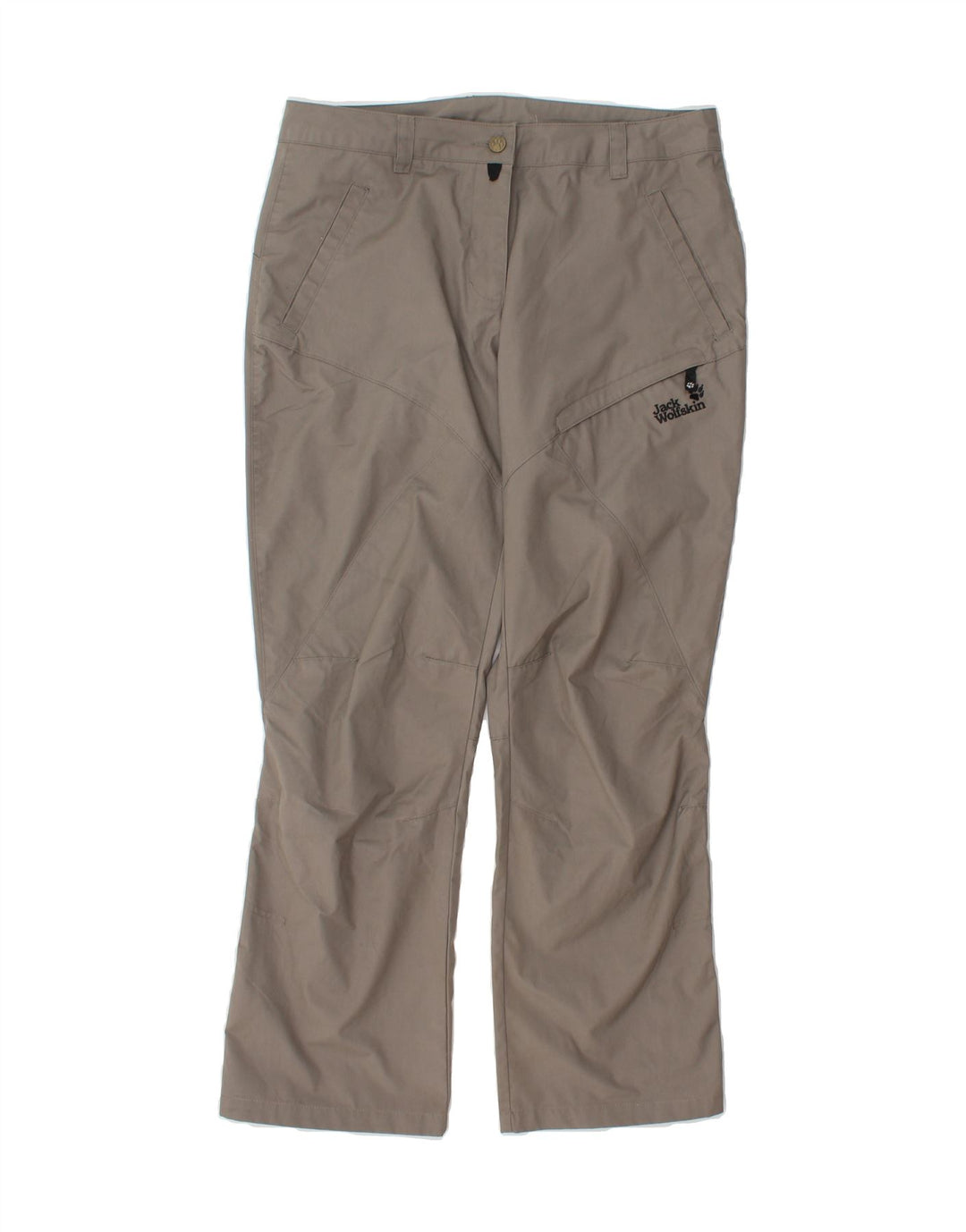 JACK WOLFSKIN Womens Straight Cargo Trousers W34 L29 Grey Polyester Vintage Jack Wolfskin and Second-Hand Jack Wolfskin from Messina Hembry 