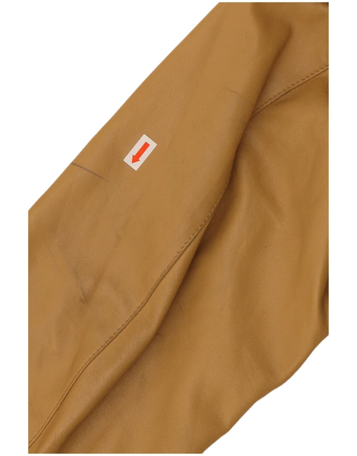 Giacca in Pelle Donna VINTAGE IT 52 2XL Pelle Beige