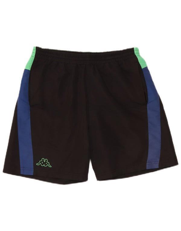 Pantaloncini da bagno da uomo Kappa, colore nero medio, in poliestere color block