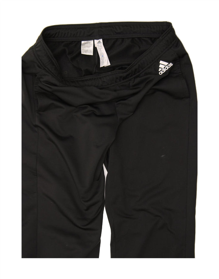 ADIDAS Womens Tracksuit Trousers UK 12/14 Medium Black Polyester Vintage Adidas and Second-Hand Adidas from Messina Hembry 