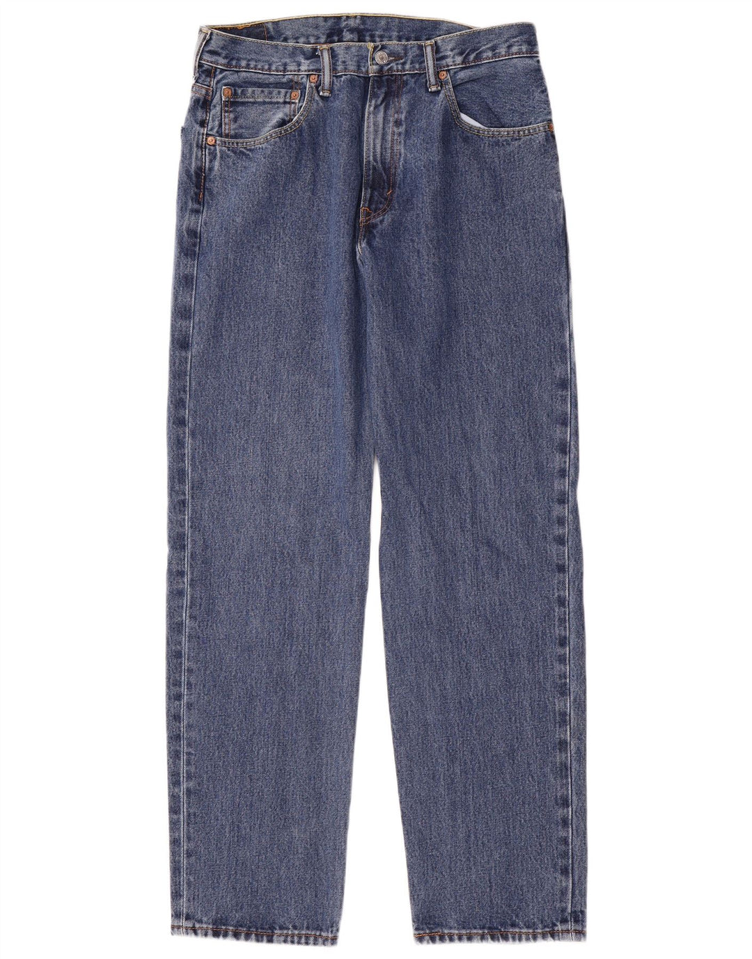 LEVI'S Jeans dritti da uomo 550 vestibilità rilassata W34 L34 cotone blu