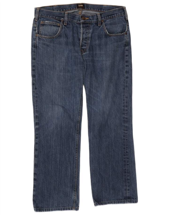 Jeans dritti Knox da donna Lee W36 L27 cotone blu