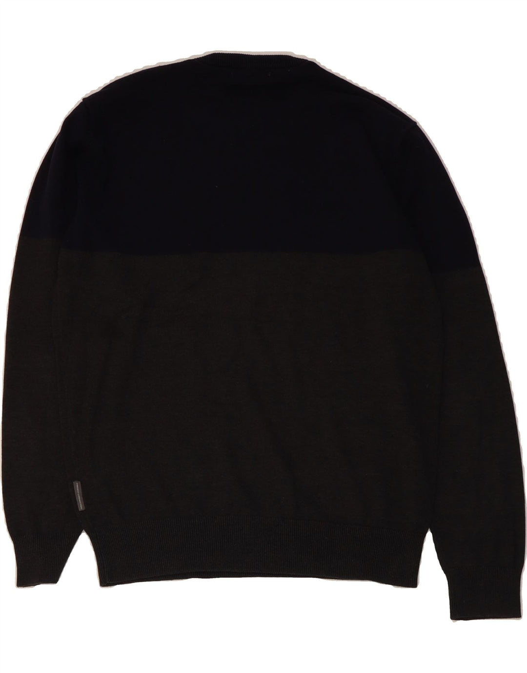 FRENCH CONNECTION Mens Crew Neck Jumper Sweater XL Navy Blue Cotton Vintage French Connection and Second-Hand French Connection from Messina Hembry 