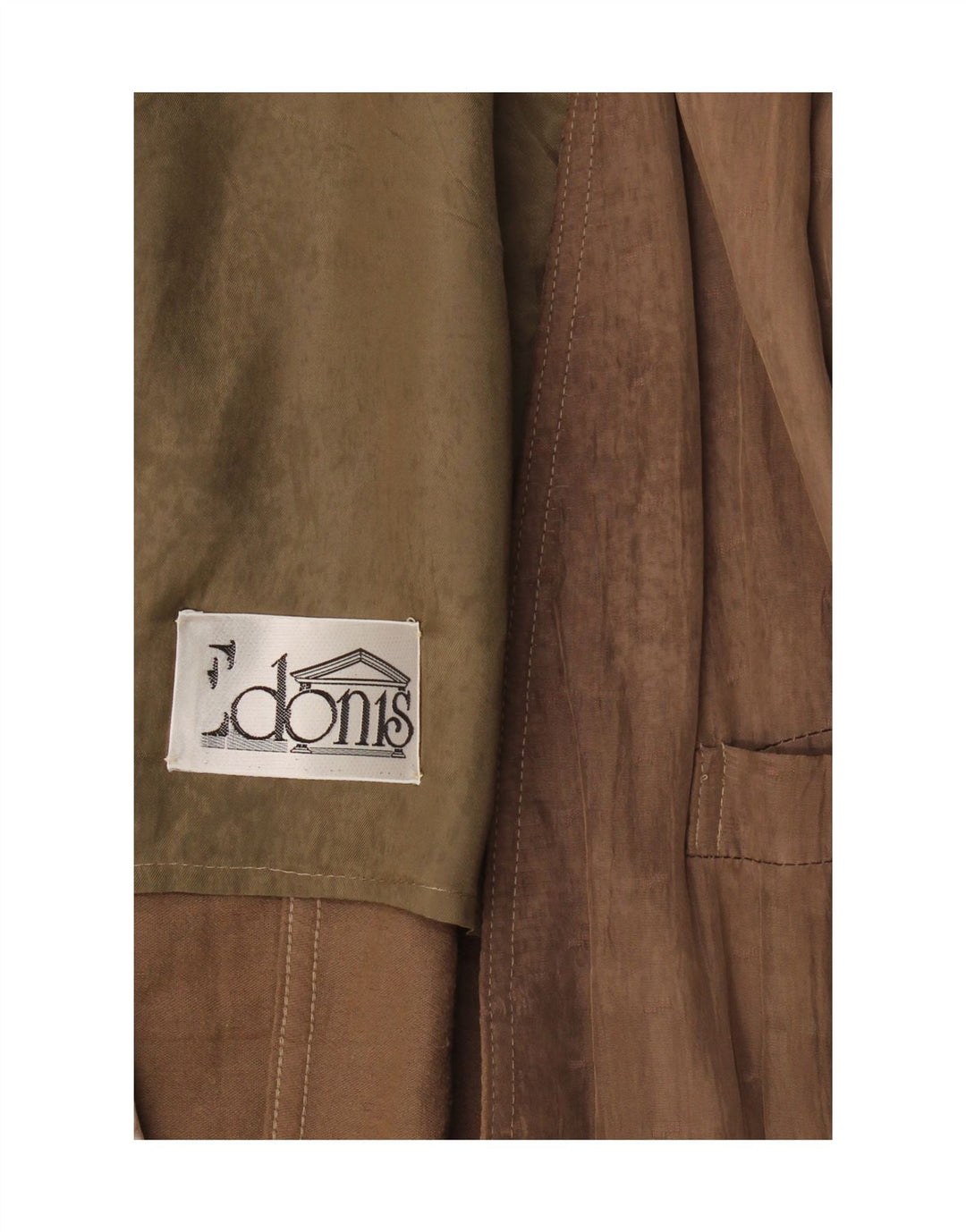Giacca blazer vintage da uomo a 1 bottone UK 40 grande beige