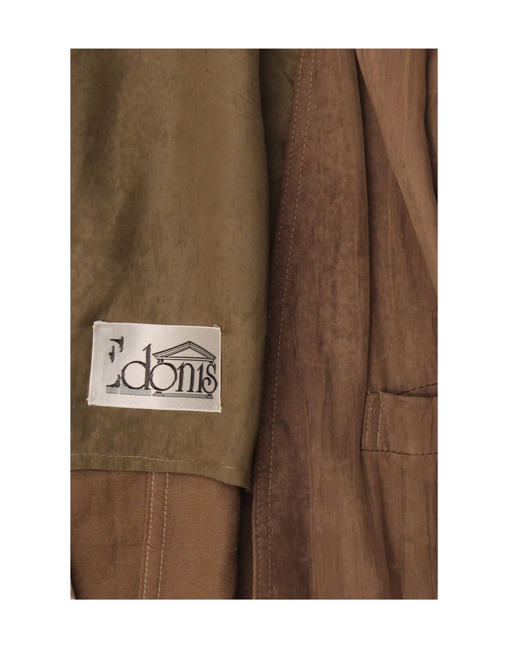 Giacca blazer vintage da uomo a 1 bottone UK 40 grande beige