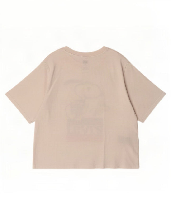 Levi's T-shirt grafica oversize da donna Peanuts Top UK 10 Small Bianca