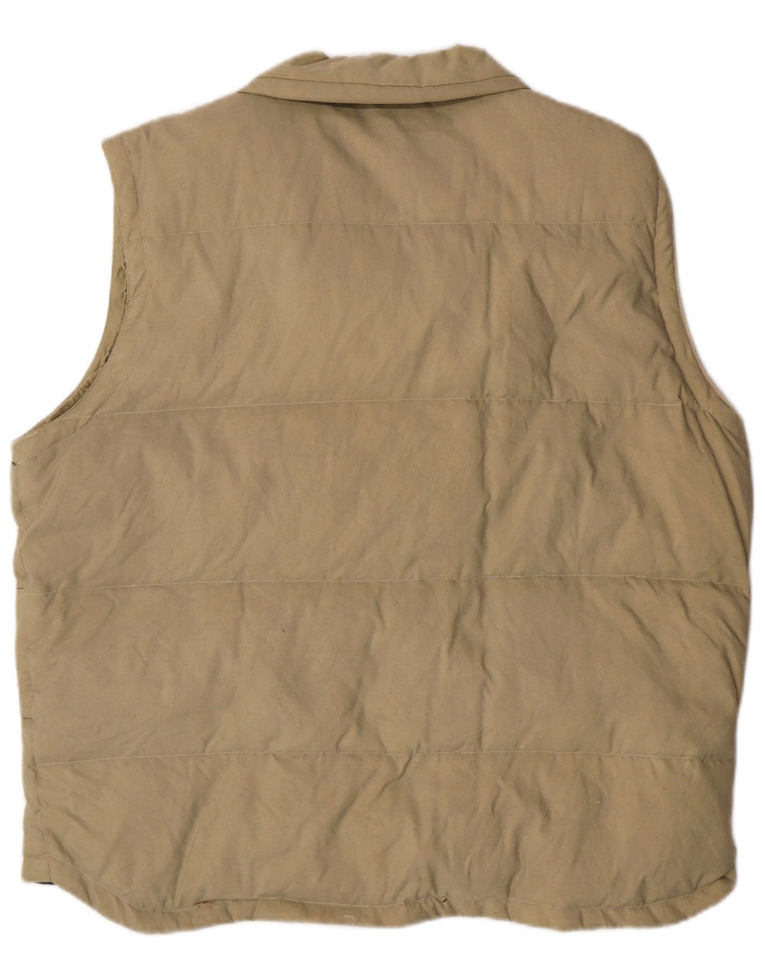 Gilet imbottito da uomo Asics UK 40 Large Beige in poliammide