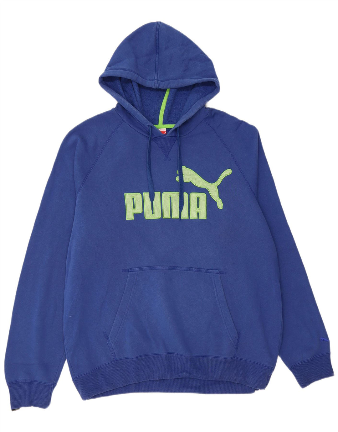 Felpa con cappuccio grafica PUMA da uomo XL in cotone blu