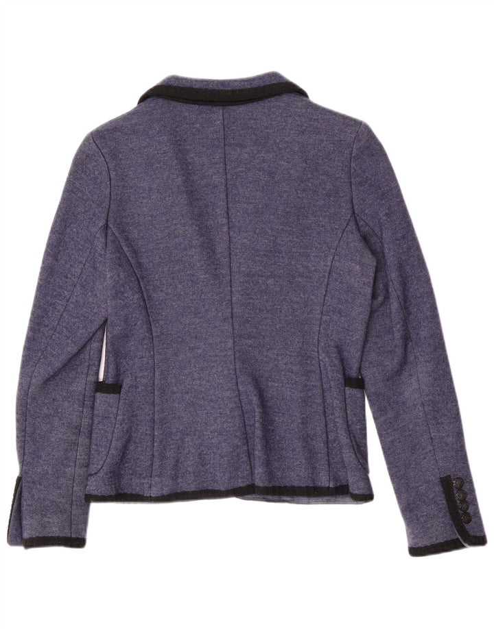 Giacca blazer da donna a 1 bottone in maglia Zara da donna, UK 12, blu medio