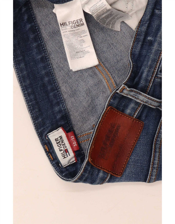 Jeans dritti da donna Tommy Hilfiger W30 L28 cotone blu