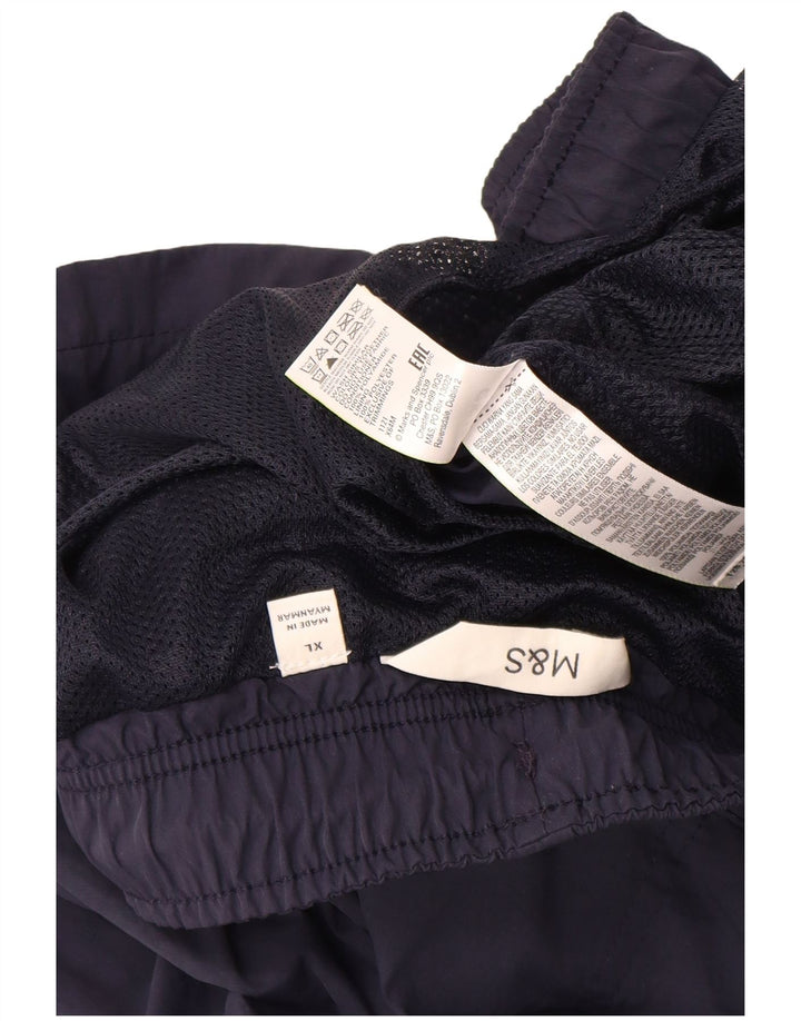 MARKS & SPENCER Pantaloncini da bagno da uomo XL Blu navy in poliammide