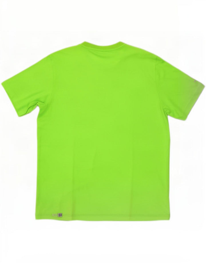 T-shirt da uomo Adidas Top XL verde geometrico in poliestere