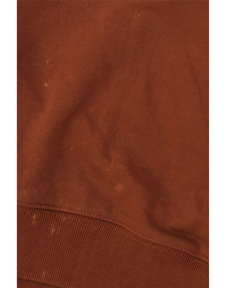 INVICTA Mens Graphic Hoodie Jumper 2XL Brown Cotton