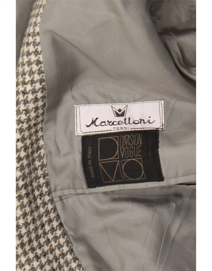 Giacca blazer a 2 bottoni da uomo Division Vogue UK 38 pied de poule grigio medio