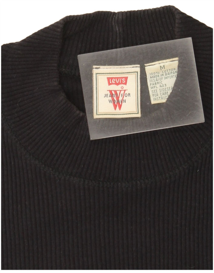 T-shirt da donna Levi's Top UK 12 cotone nero medio