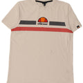 ELLESSE T-shirt grafica da uomo Top in cotone bianco medio