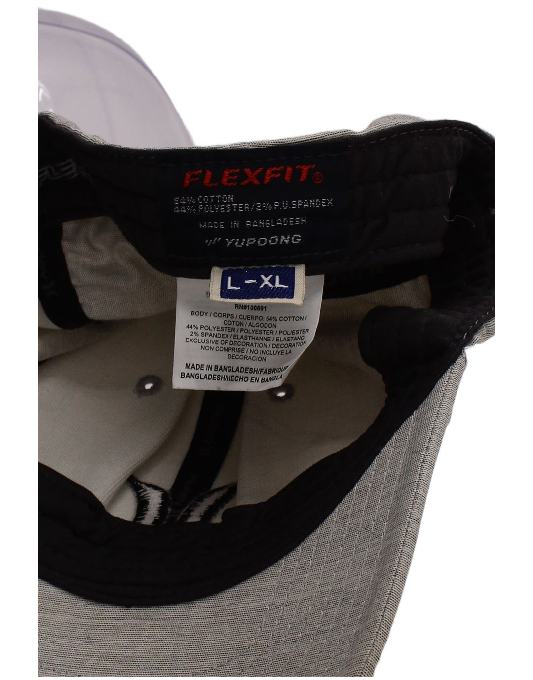 Berretto da baseball Hurley Flex Fit Graphic da uomo grande/XL grigio poliestere