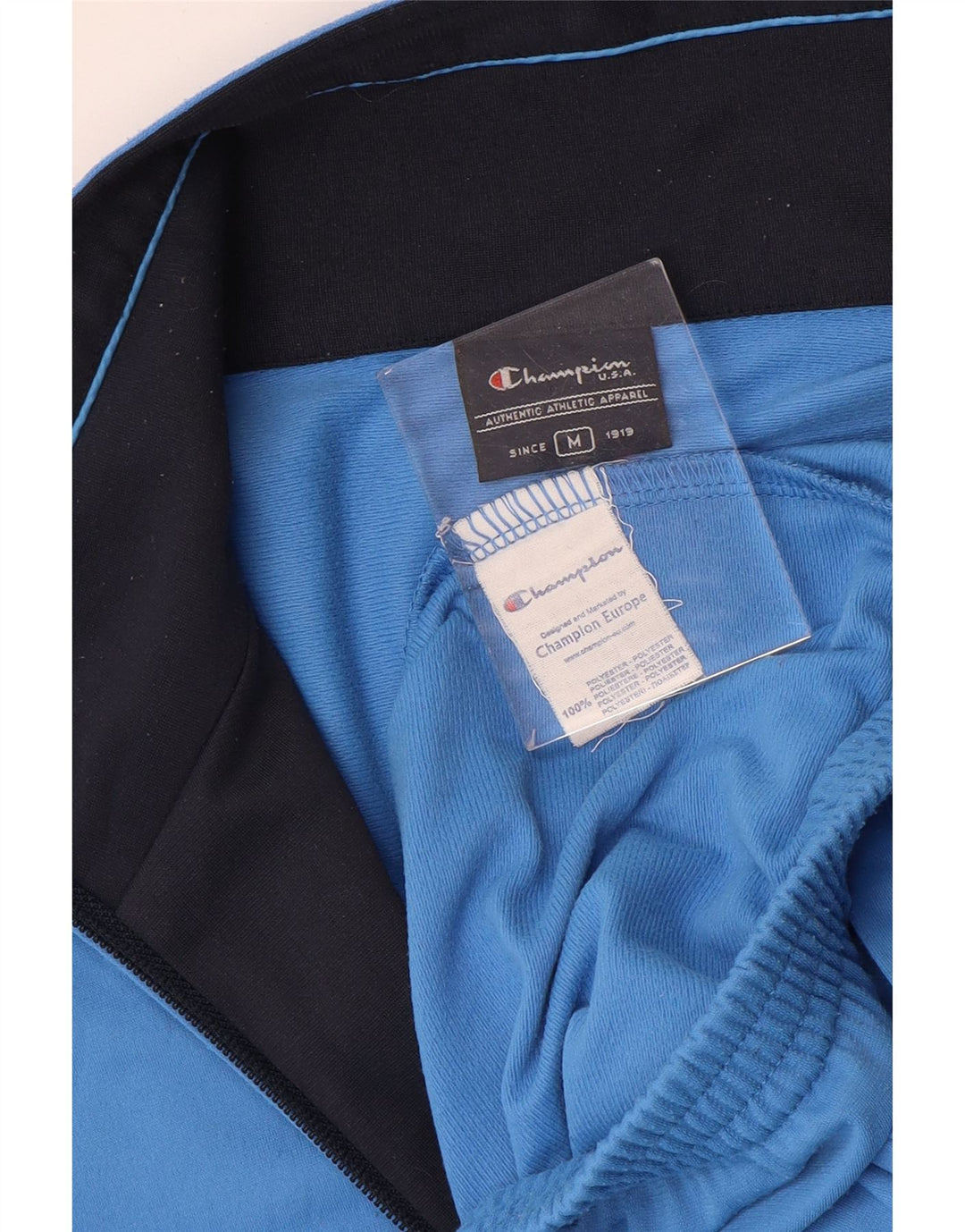Giacca da tuta da uomo Champion in poliestere blu medio