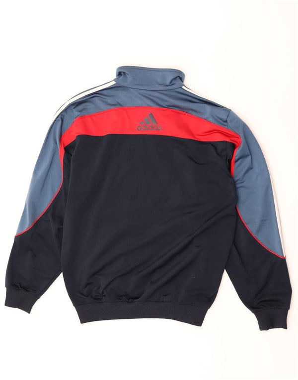 Giacca da tuta da uomo Adidas UK 44/46 Large Blu Navy Colourblock