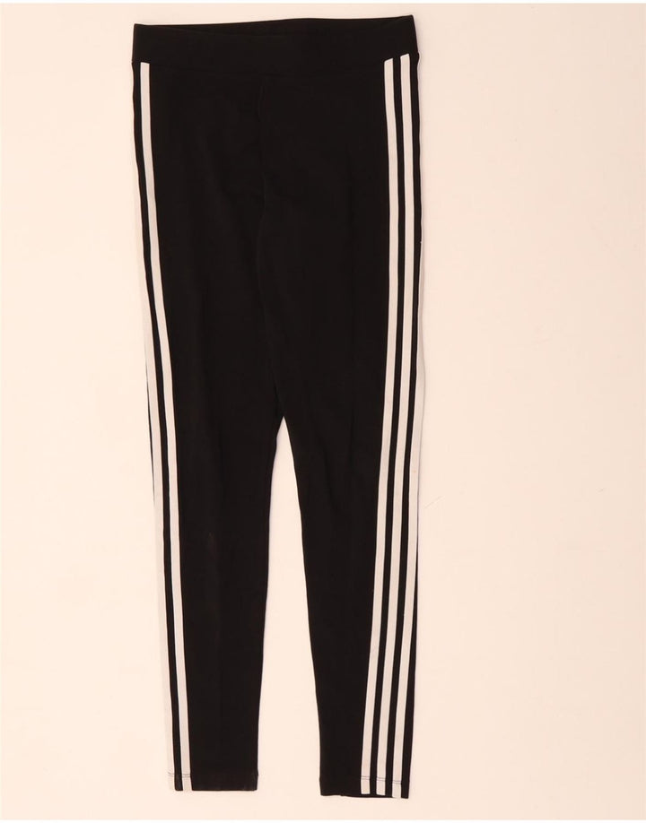 Leggings da donna ADIDAS UK 8/10 piccolo cotone nero