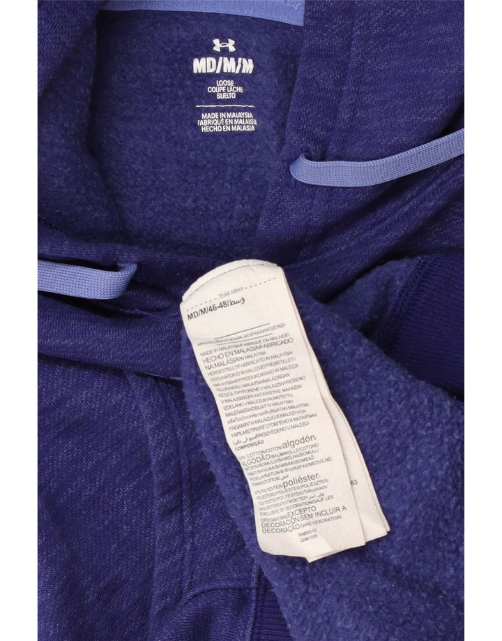 Felpa con cappuccio oversize grafica da donna Under Armour UK 14 medio blu navy