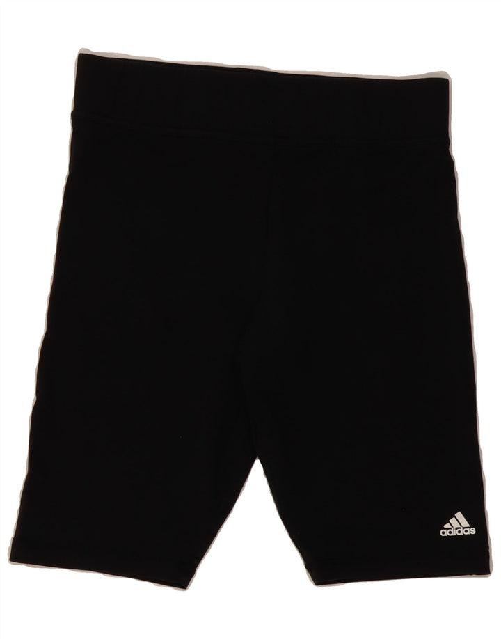 ADIDAS Womens Sport Shorts UK 12 Medium  Black Vintage Adidas and Second-Hand Adidas from Messina Hembry 