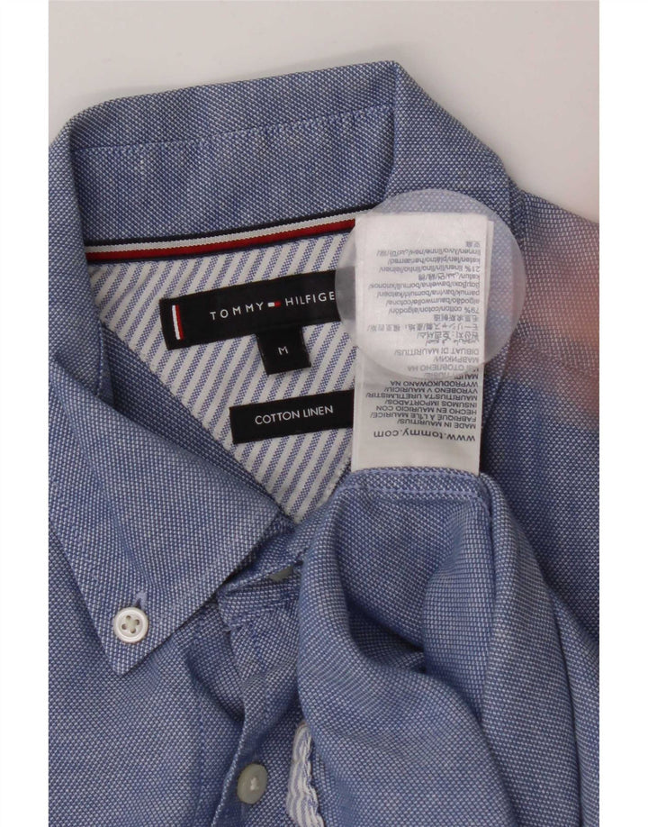 Camicia da uomo Tommy Hilfiger in cotone blu medio
