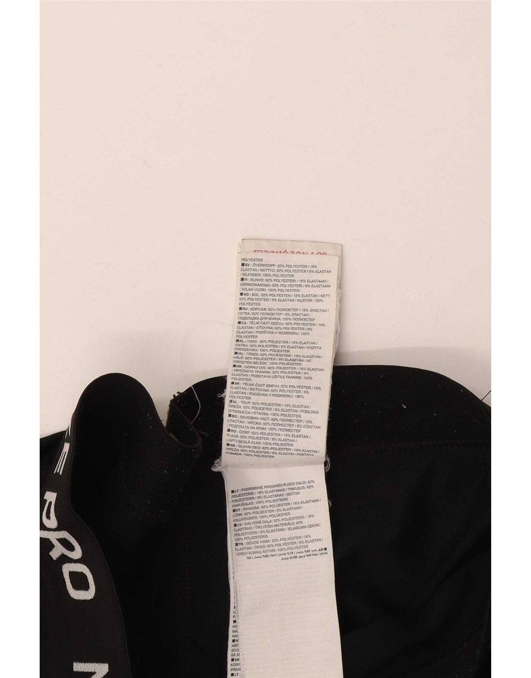 Leggings grafici da donna Nike UK 10 piccoli poliestere nero