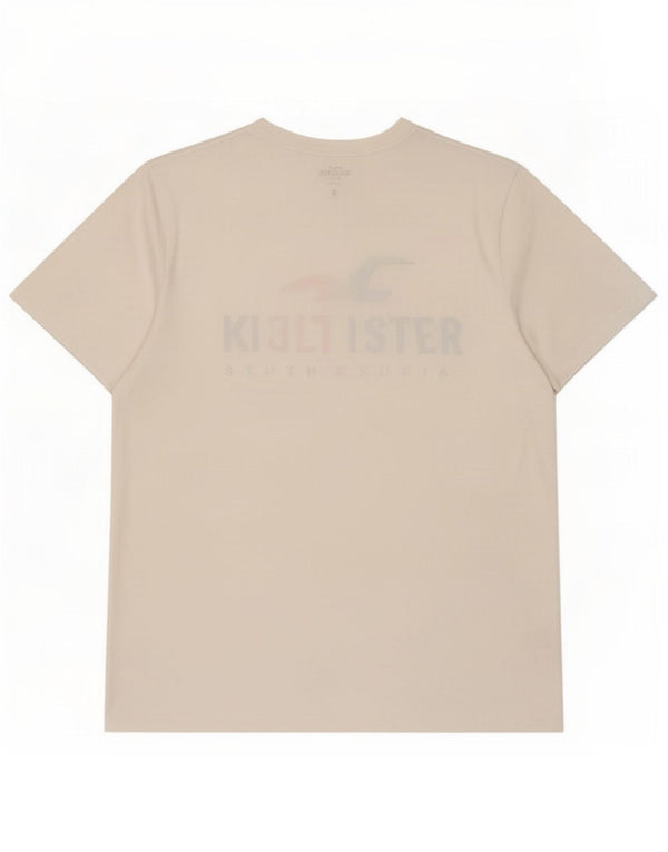 T-shirt grafica da uomo Hollister Top XL in cotone bianco