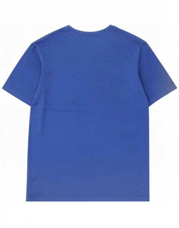 T-shirt Nike Dri Fit da uomo in cotone blu medio