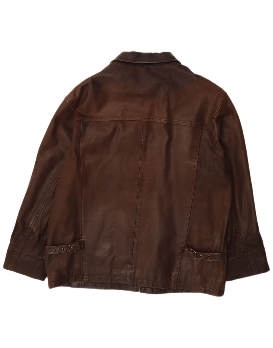 Giacca in pelle da uomo Peek & Cleppenburg UK 40 grande in pelle marrone