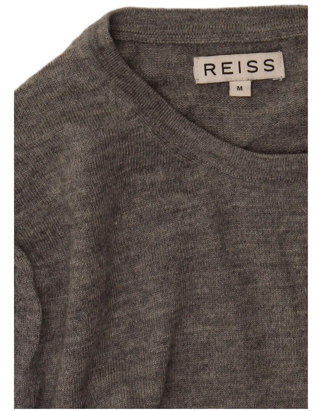 Maglione maglione girocollo da uomo Reiss grigio medio chiazzato