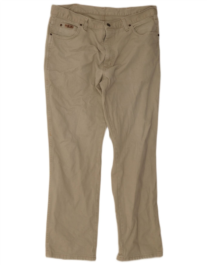 Jeans dritti da uomo Wrangler W36 L32 verdi