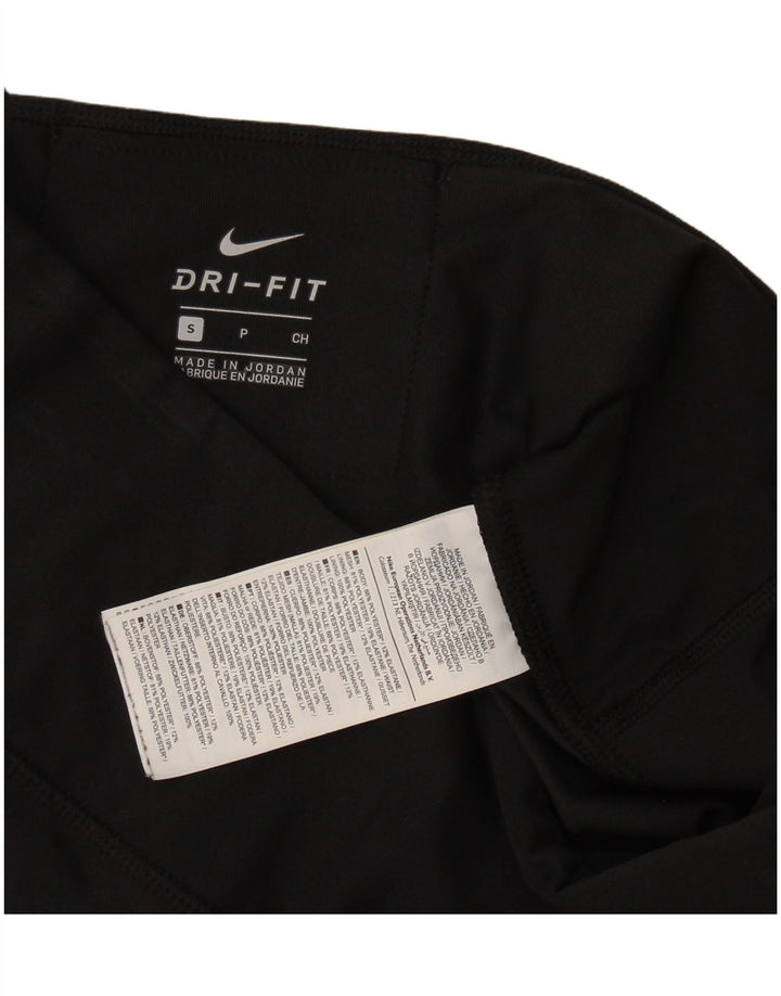 Leggings Nike Dri Fit da donna UK 10 Small Nero Colourblock Poliestere