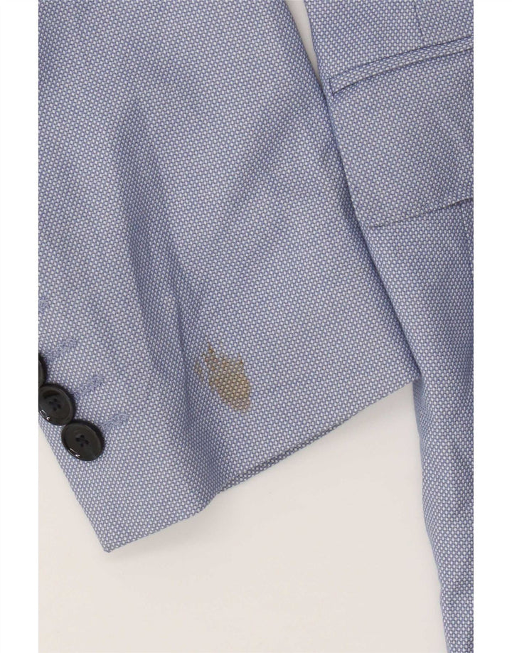 Giacca blazer da uomo a 2 bottoni Zara EU 50 poliestere blu medio