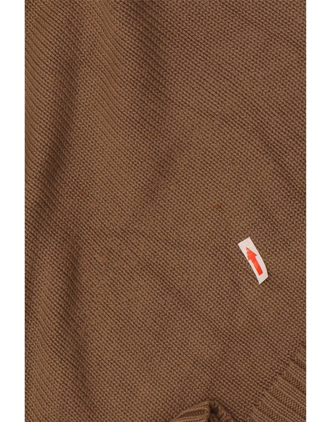 Maglione Zara da uomo con scollo a V in cotone marrone medio