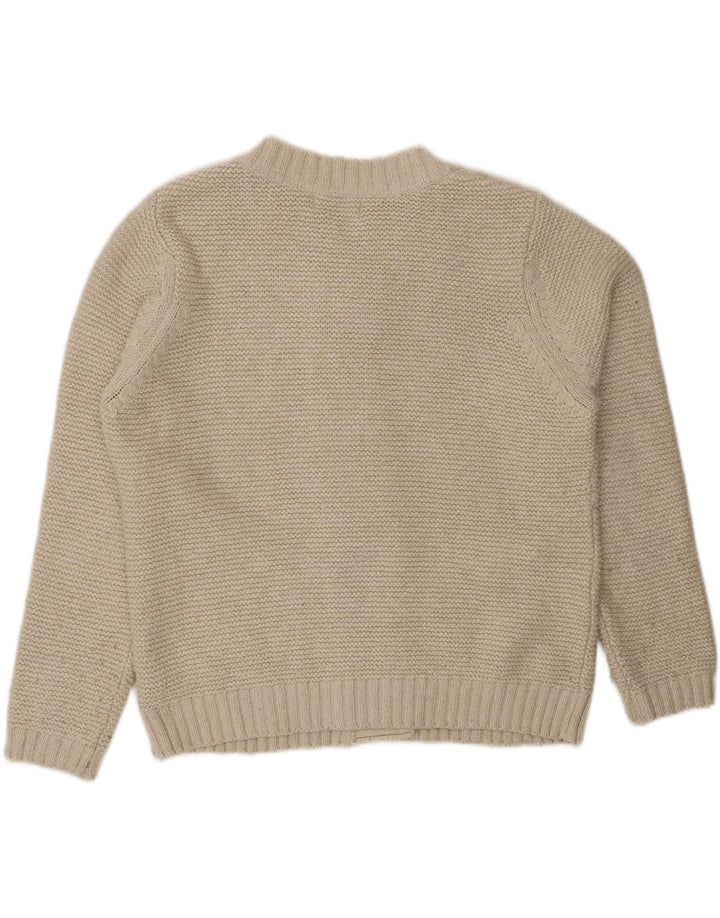Maglione cardigan Marks & Spencer da donna Per Una UK 16 grande bianco sporco