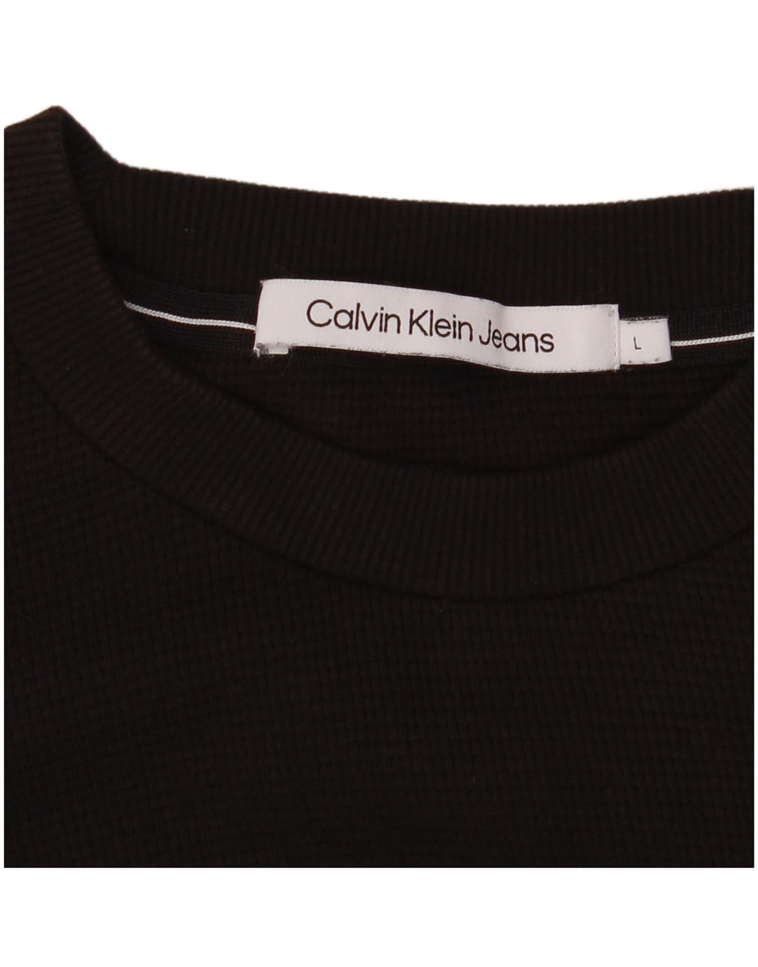Calvin Klein Jeans Top da uomo a maniche lunghe grande marrone