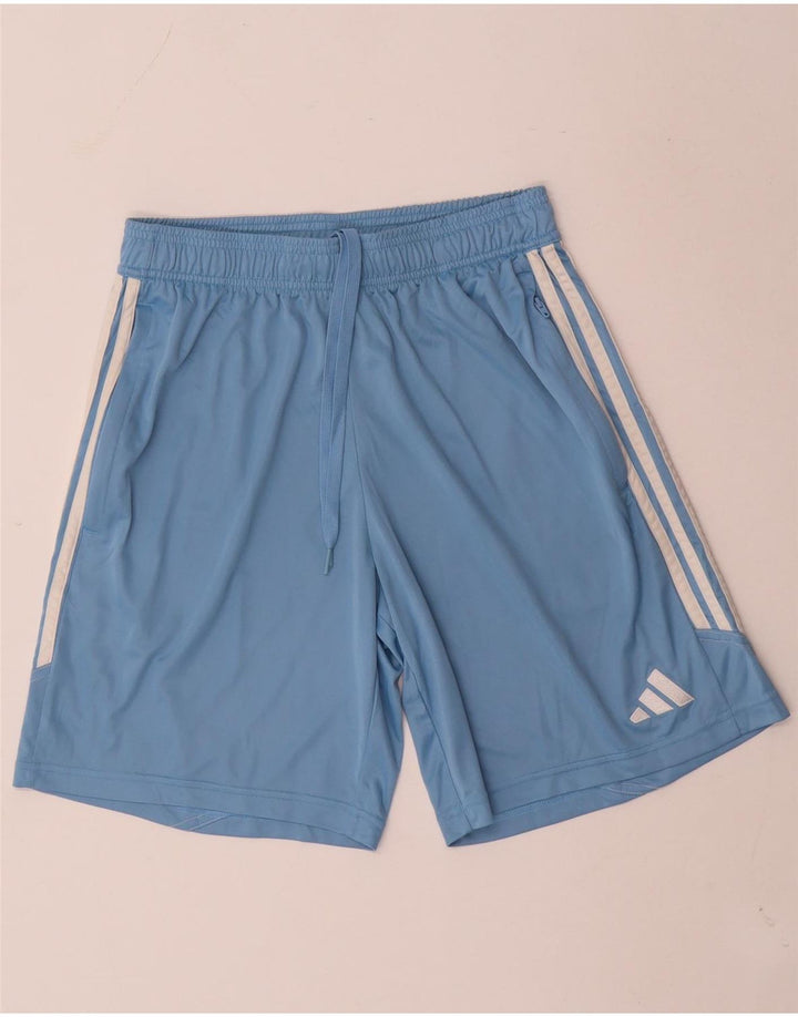 Pantaloncini sportivi Adidas Aeroready da uomo in poliestere blu medio